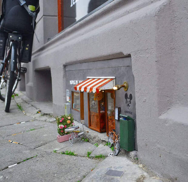 Кафе для мышей: в Швеции появился самый милый арт-объект для грызунов