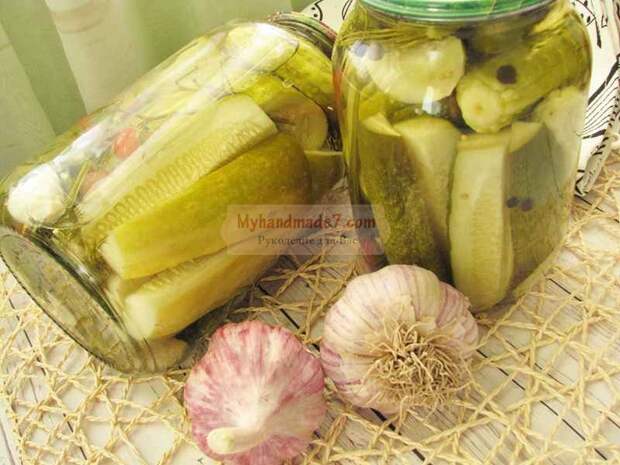 Хрустящие маринованные огурцы