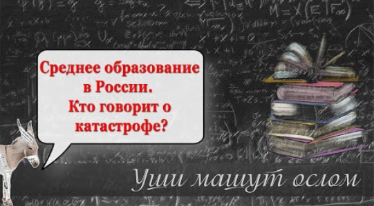 Среднее образование в России. Кто говорит о катастрофе? | Уши машут ослом (90)