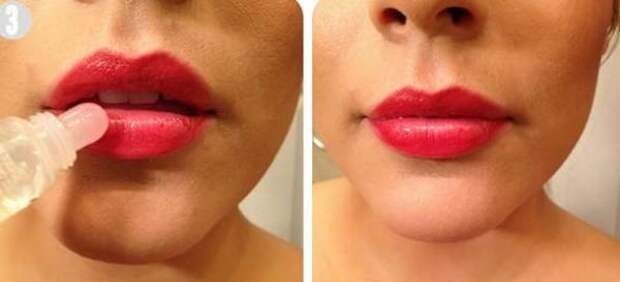 Finally, coated with a lip gloss on top. The lipstick and gloss graphite finish before will help long-lasting lipstick than you just use common red lip gloss. And you will have a lip plump, sweet and charming.