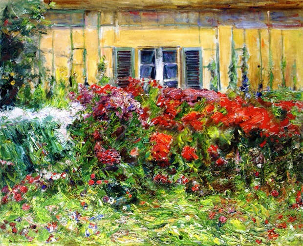 Flowers in Front of the Gardener's House to the South (673x548, 645Kb)