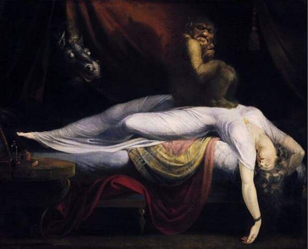 Картина спящей женщины