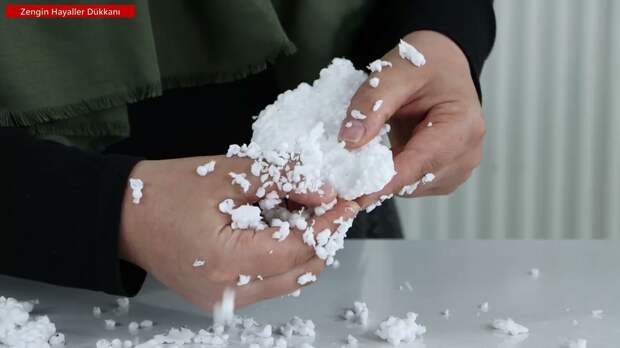 PLASTİK KOVA VE KÖPÜK İLE BAKIN NE YAPTIM