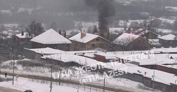 Пожар произошел в частном доме на улице Маргелова в Туле