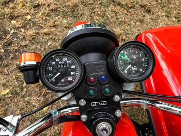 Jawa-350 с коляской 1990 года выпуска после реставрации