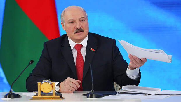 Александр Лукашенко на пресс-конференции в Минске