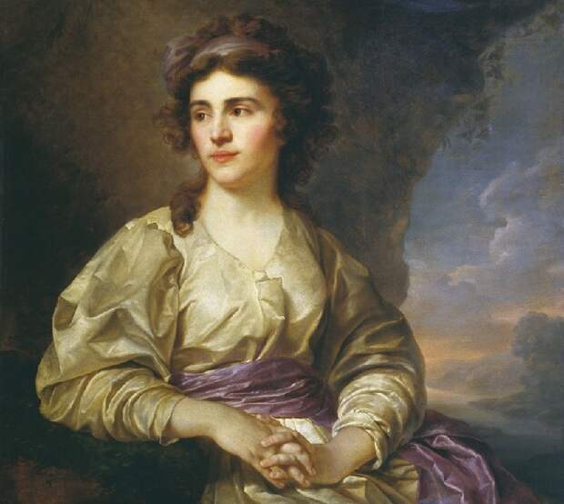 Портрет графини Екатерины Сергеевны Самойловой (1790-е). Холст, масло. 103,5 х 83,5 см. Государственный Русский музей, Санкт-Петербург. Художник: Anton Graff.
