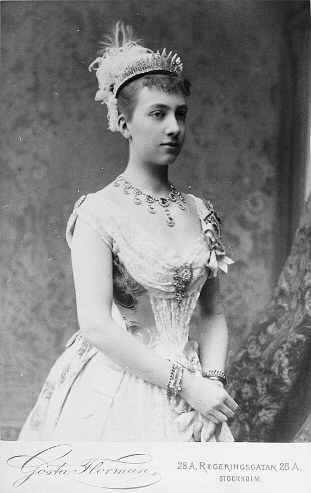 Виктория в молодости – уже жена шведского наследника