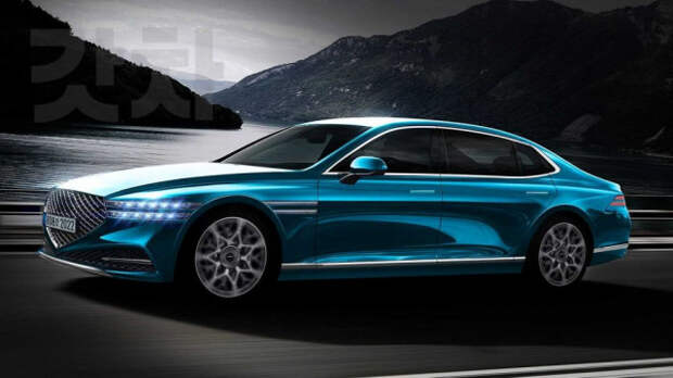 Genesis G90 2022 рендер