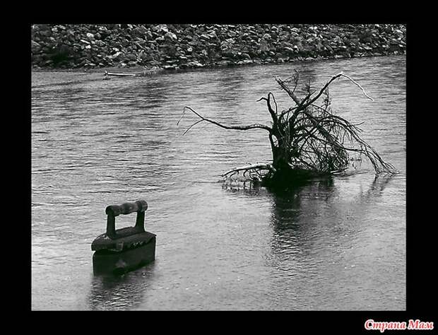 По реке плывет утюг...