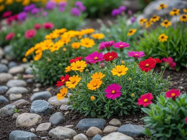 Красиво цветут даже на камнях: идеальные цветы для бедной почвы