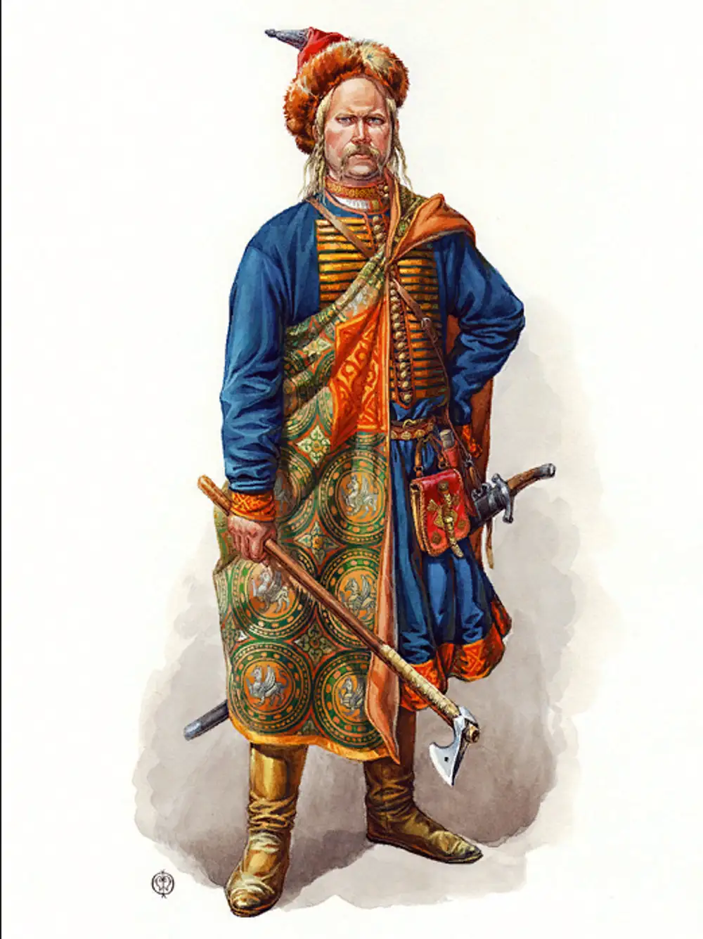 Русский воин 14 века Олег Федоров