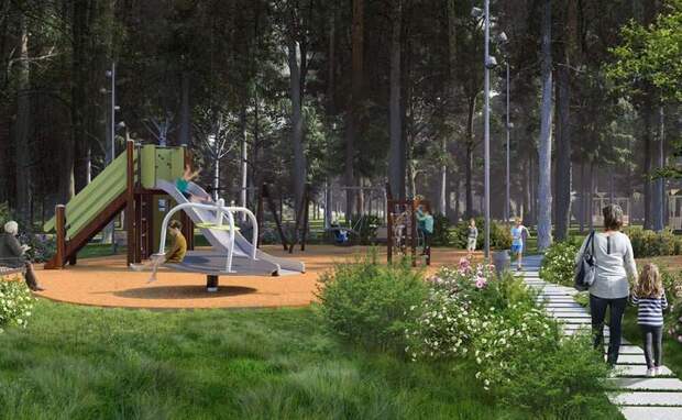 В Щукинском парке появятся новые детские и спортивные площадки