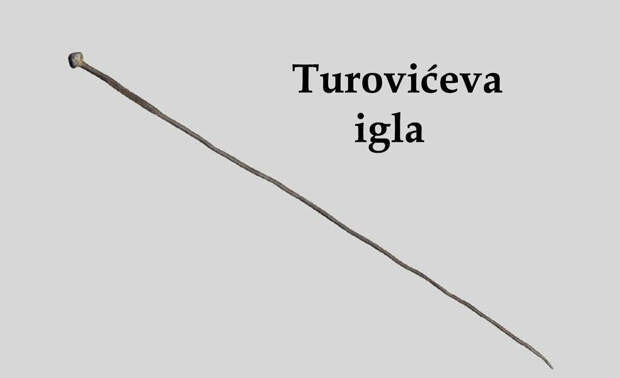 Нержавеющая древняя игла Туровича из чистого железа