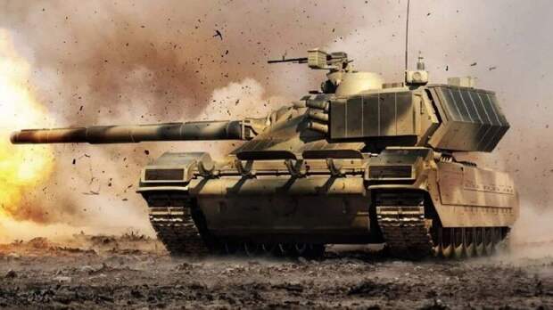 Художественный рендеринг российского танка Т-95. Изображение из открытых источников