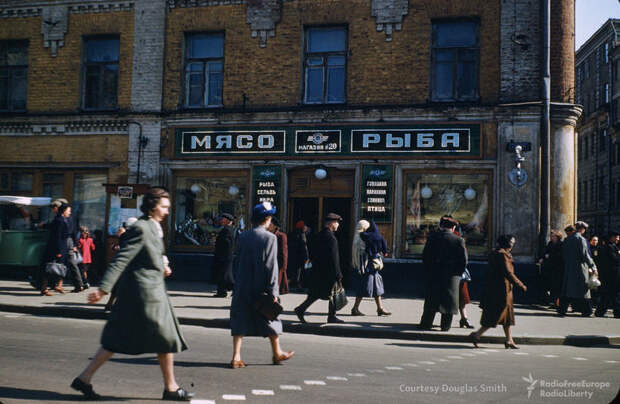 Фото и видео, которые удалось снять американцу в Москве в 1950-е годы