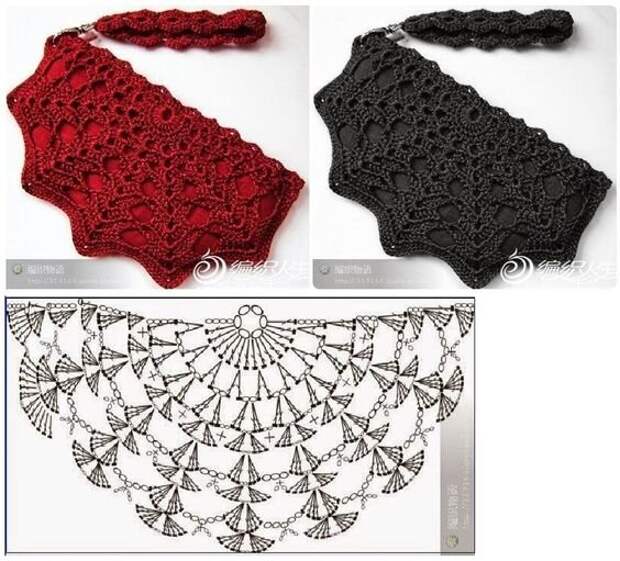 Вязаные косметички и органайзеры, созданные при помощи крючка, стали популярным и практичным аксессуаром для хранения различных предметов.-34