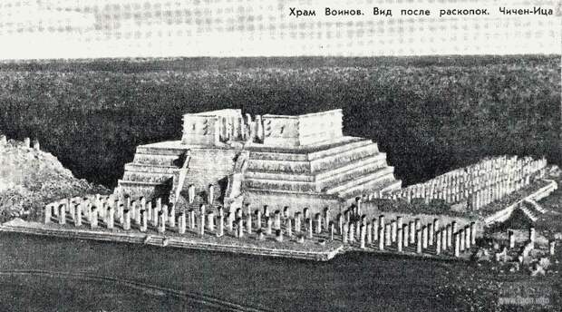 храм воинов, Чичен-Ица, мексиканские пирамиды майя