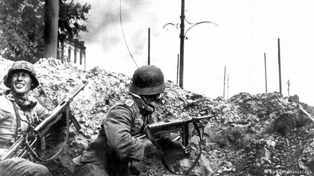 Немецкие солдаты под Сталинградом