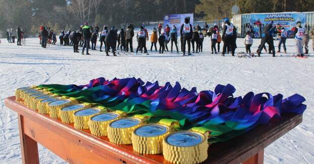 В Карагандинской области прошёл открытый лыжный марафон