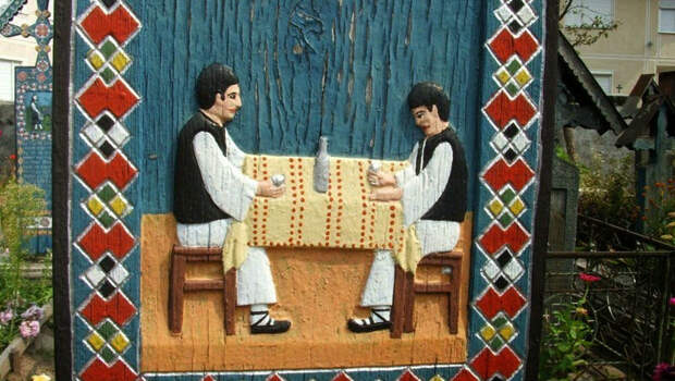 Черный юмор на румынском кладбище