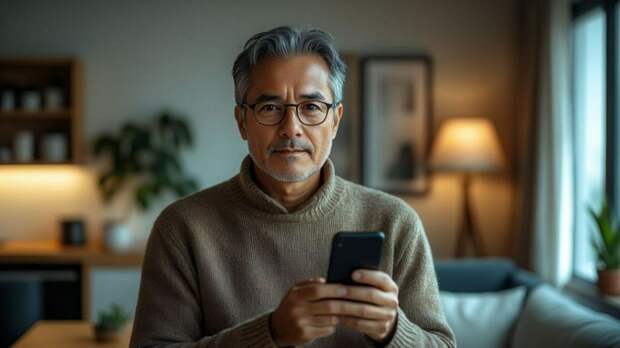 Мужчина с телефоном / Изображение сгенерировано YandexGPT 5 Pro / amic.ru