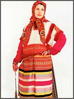 Женская добрая сряда из собр. П.И. Кутенкова. с. Кириллово, с. Гоголев Бор Спасского уезда Тамбовской губ. Начало 20 в.