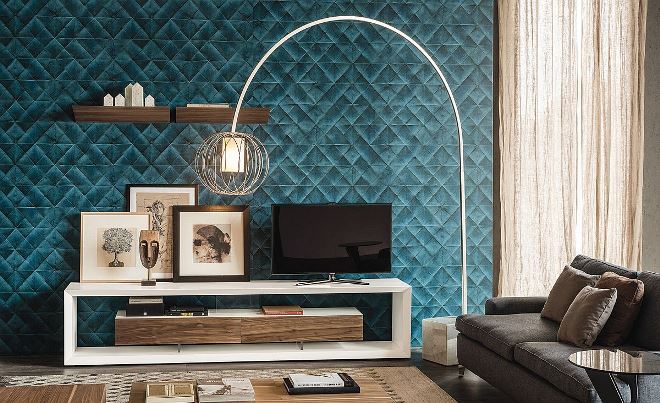 Бирюзовые обои: грамотное использование в интерьере (103 фото)