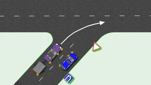 Какой указатель поворота надо включать при выезде на шоссе