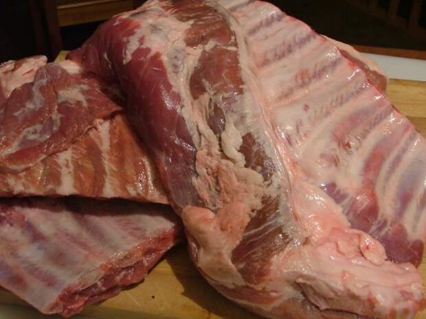 Свиные ребра барбекю еда, рецепт, кулинария, барбекю, свиные ребрышки, гриль, длиннопост