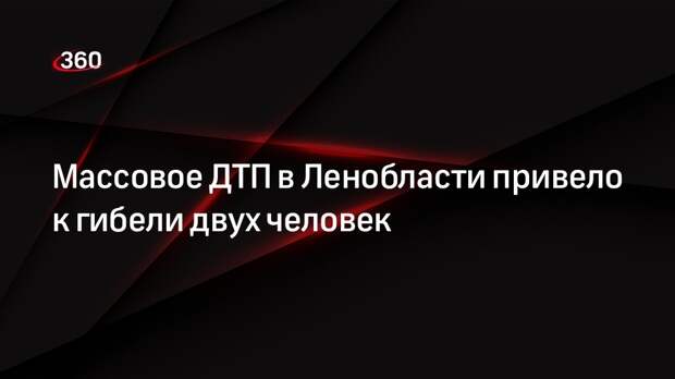 Массовое ДТП в Ленобласти привело к гибели двух человек
