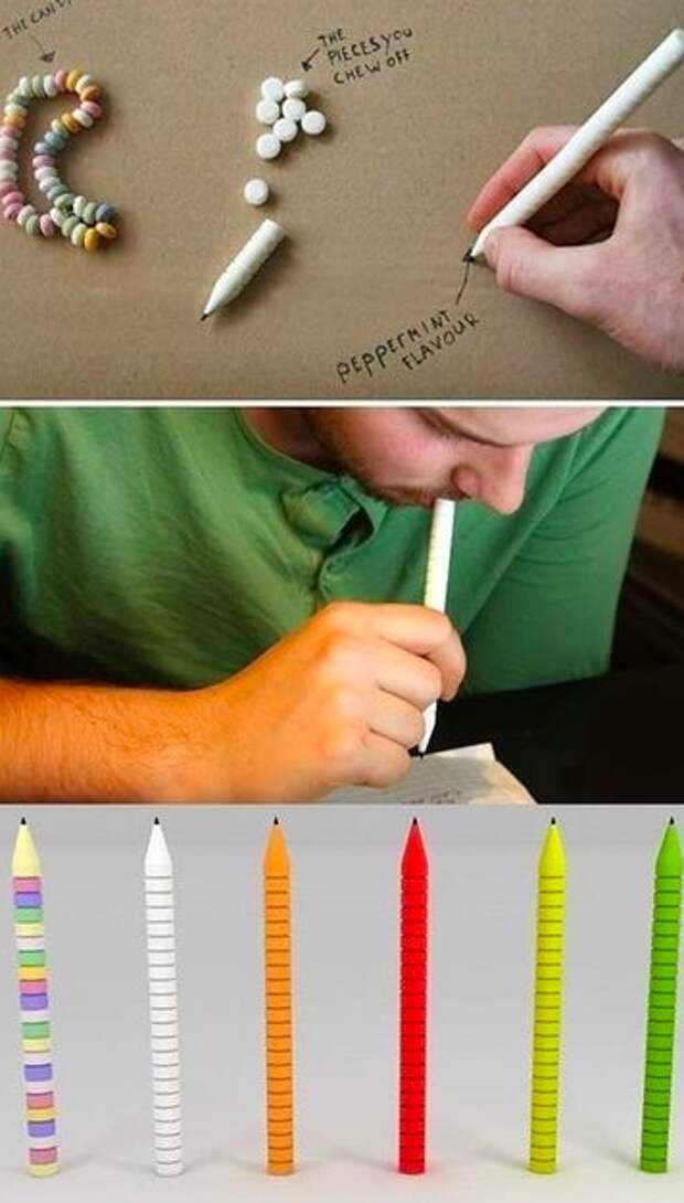 13. Съедобный карандаш для любителей грызть гениальные вещи, дизайн, идеи, интересно, просто и гениально, фото