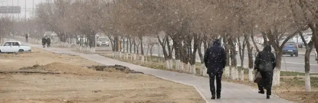 «Такого снегопада давно не помнят здешние места»: жителей Актау удивил снег в марте