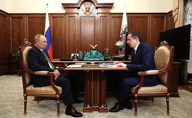 Путин провёл встречу с губернатором Белгородской области Гладковым в Москве