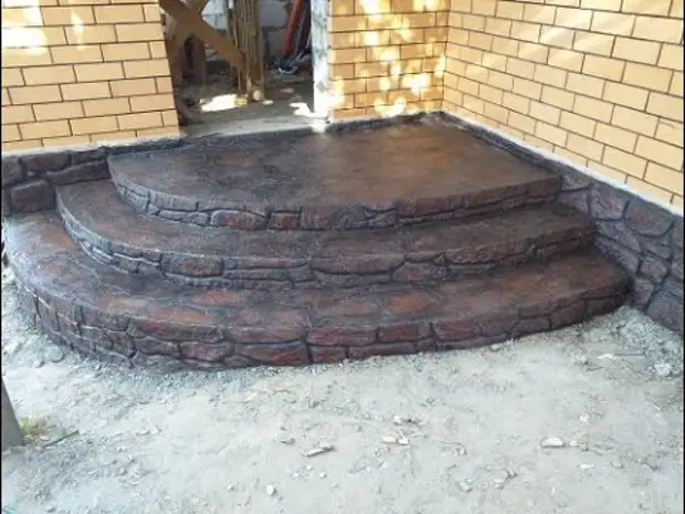 Как сделать красивое крыльцо из бетона