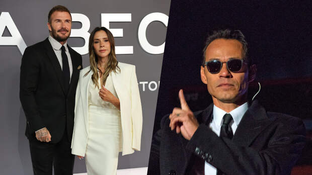 Певец Марк Энтони назвал Бекхэмов замечательной семьей на фоне конфликта с сыном