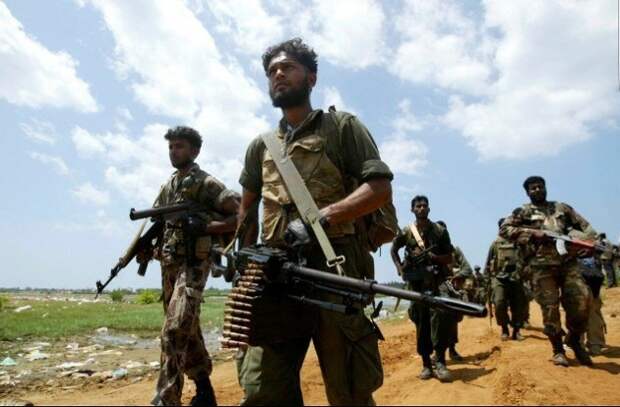 Боевики организации «Тигры освобождения Тамил-Илама».