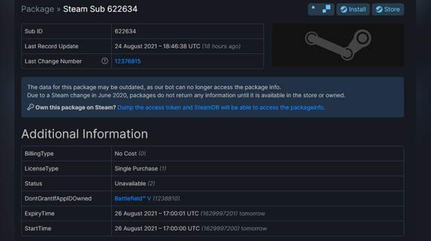 Battlefield 5 совсем скоро станет бесплатной в Steam (слух) Battlefield 5 совсем скоро станет бесплатной в Steam (слух)