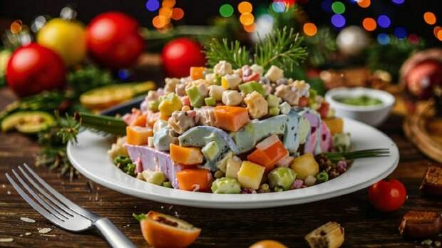 Врач рассказала, кому нельзя есть оливье и селедку под шубой на Новый год