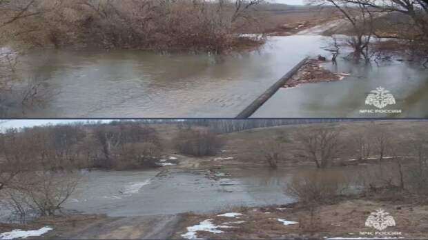 В Тульской области подтопило два моста