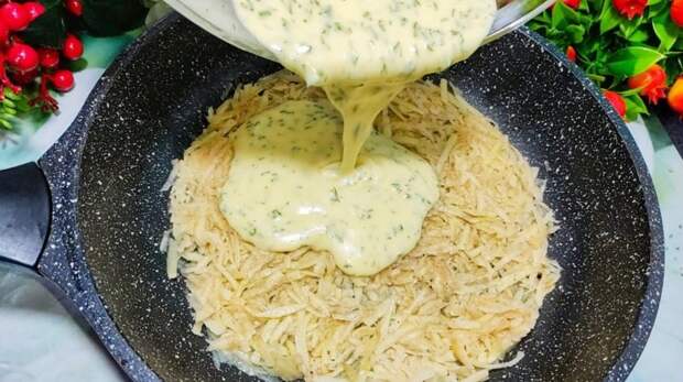 Блины с картофелем и свежей зеленью. Бесподобно вкусный завтрак, все в восторге от этого рецепта