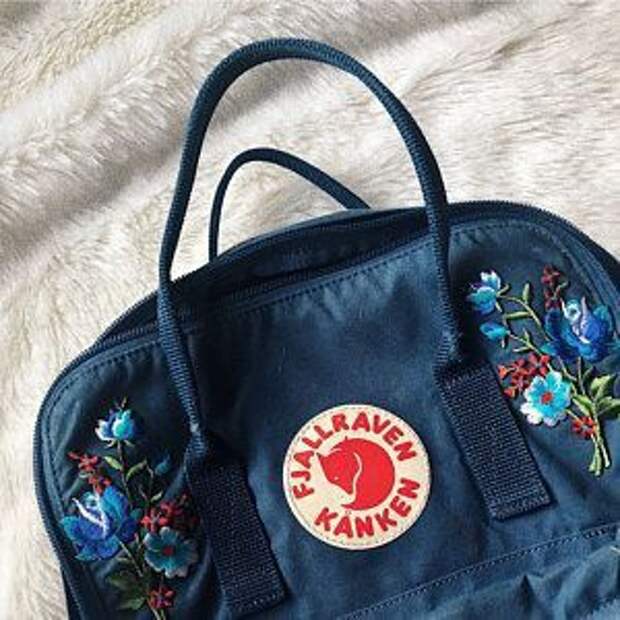 Вышивки на рюкзаках Kanken