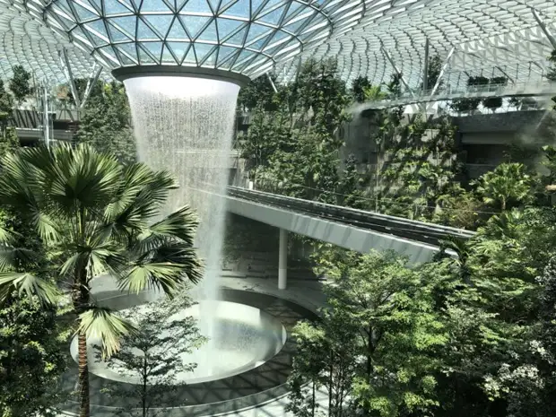 17 апреля свои двери откроет "Jewel" - многофункциональный комплекс аэропорта Чанги в Сингапуре Чанги, аэропорт, мир, путешествия, сингапур, терминал, туризм