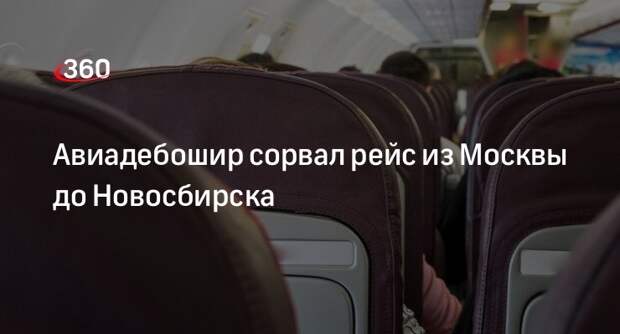 Авиадебошир сорвал рейс из Москвы до Новосбирска