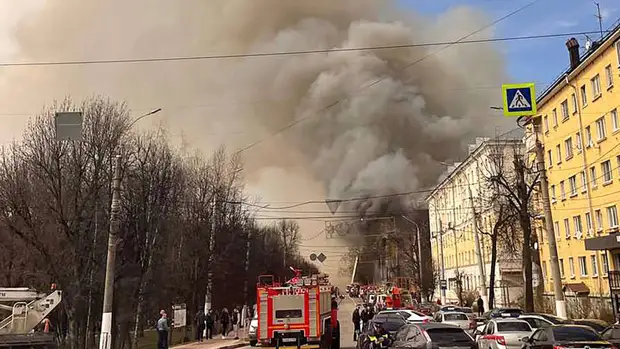 В Твери горит НИИ Минобороны. Есть погибшие