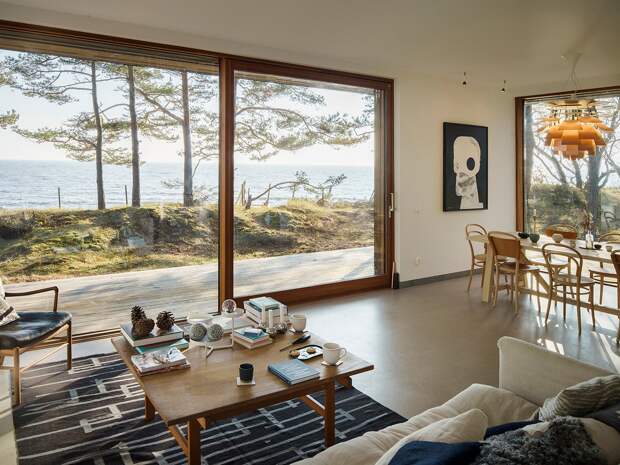 Комфортный дом для отдыха на берегу моря в Швеции