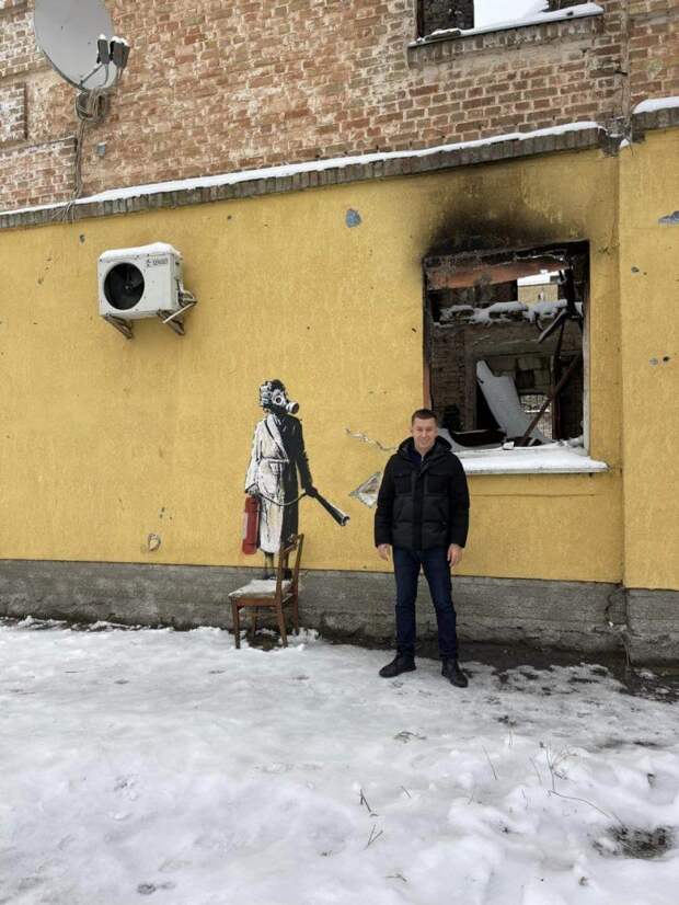 Сбылся прогноз Tochka Zрения: украинские варвары начали воровать работы Бэнкси в Киеве