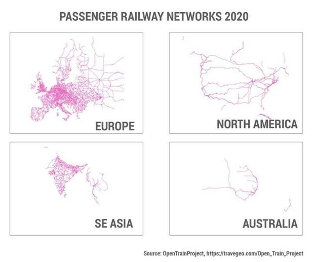 Пассажирская железнодорожная сеть в 2020 году Пассажирская железнодорожная сеть в 2020 году