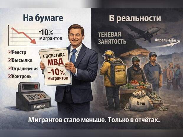 Минус 10 процентов мигратов. Плюс тень