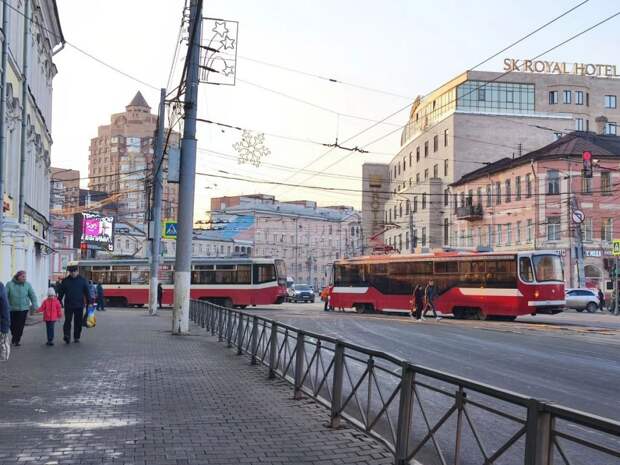 В Туле движение в центре осложнилось из-за поломки трамвая на Советской улице